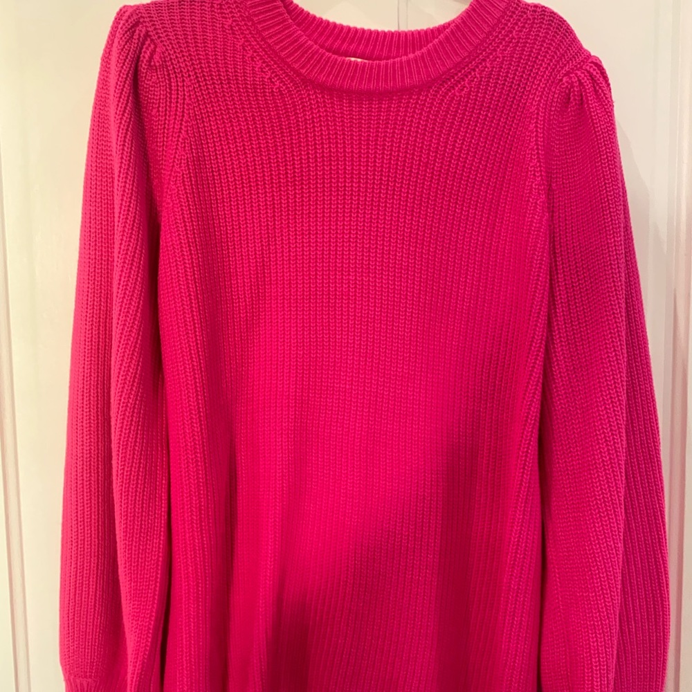 Pink (puff sleeve) sweater